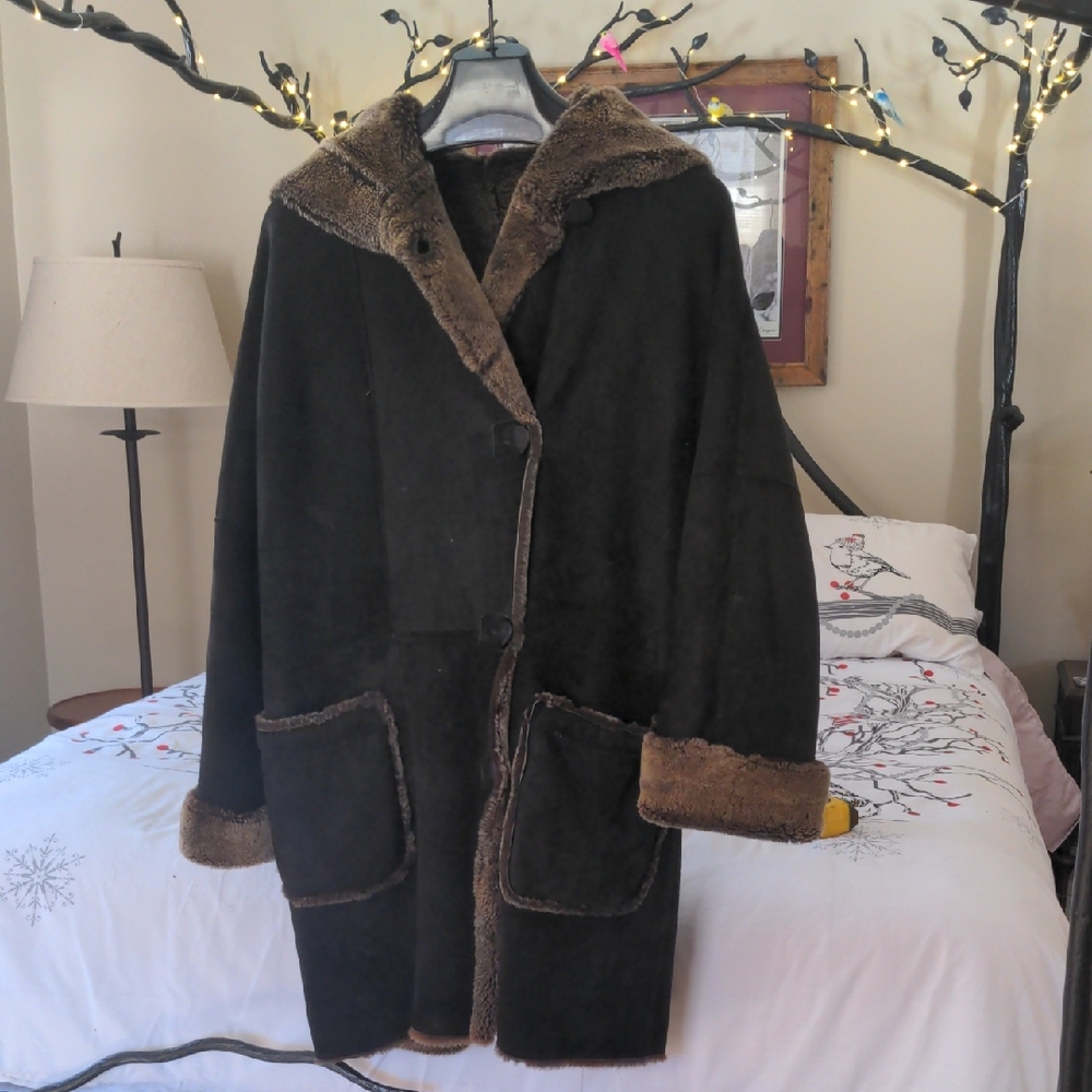 Michael Hoban Brown Shearling Jacket